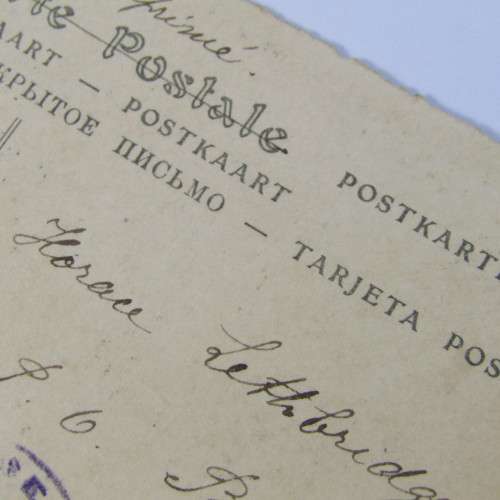 French postcard passed by censor C14 to Port Elizabeth