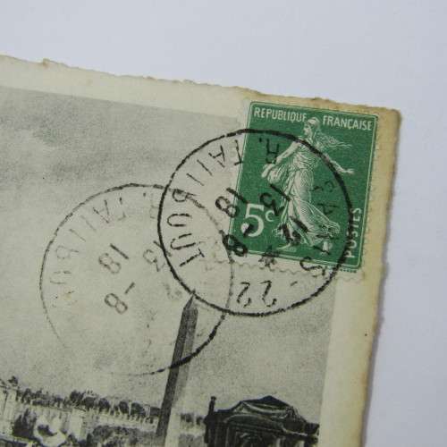 French postcard passed by censor c14 to Port Elizabeth