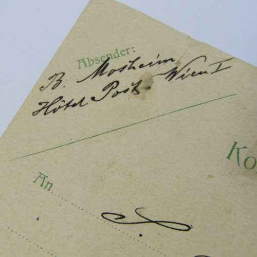 Austrian post card 5 Heller with 5 Heller added to Lady Grey UP rated card