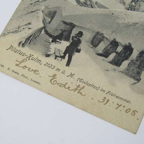 Postcard from Switzerland to Rondebosch South Africa with SCARCE Rondebosch