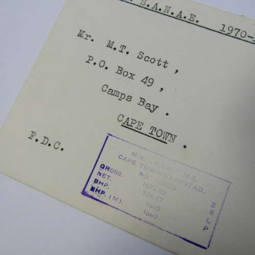 11th S.A.N.A.E 1970-1971 commemorative cover to Camps Bay South Africa 18 February 1970