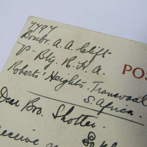 SA Union 1d on postcard Roberts Heights cancellation