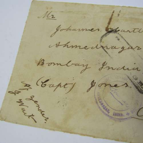 Boer War Censored cover front from Uitenhage South Africa to Bombay India 28 May 1901