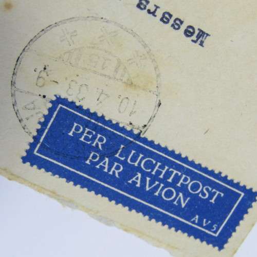 Dutch India Airmail cover to England