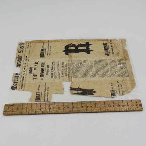Mercury Souvenir Special - 6 June 1900 Pretoria Taken - Laminated