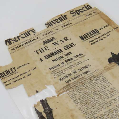 Mercury Souvenir Special - 6 June 1900 Pretoria Taken - Laminated