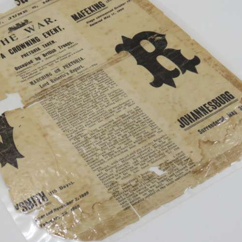 Mercury Souvenir Special - 6 June 1900 Pretoria Taken - Laminated
