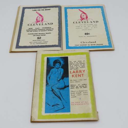 Lot of 3 vintage Western cowboy books