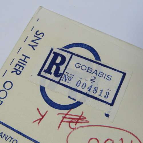 Registered cover from Gobabis SWA to Kimberley South Africa with four SWA stamps