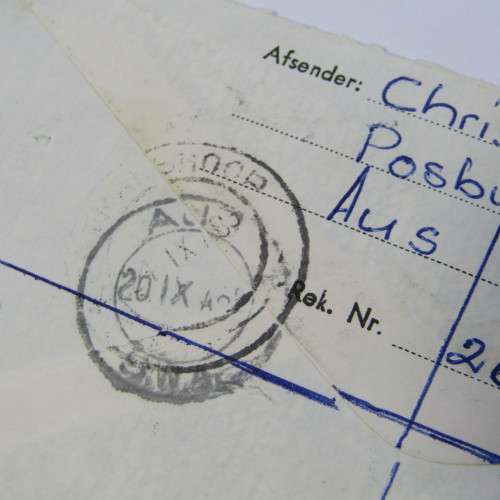 Registered cover from Aus SWA to Kimberley South Africa 20 September 1985