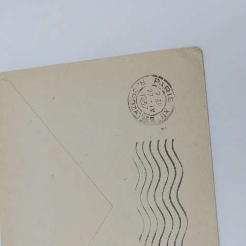1937 Postal cover from Thies, Senegal to Paris with 50 c Senegal stamo cancelled 13 April 1937