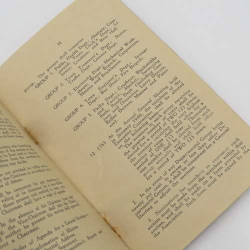 Vintage document Brakpan Municipal Employees Association Constitution document