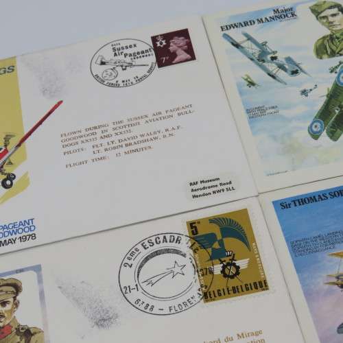 1976, 1977 and 1978 Royal Air Force Covers flown in different aircraft