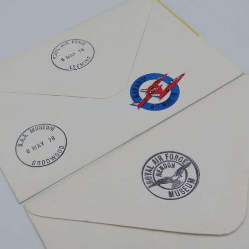 1976, 1977 and 1978 Royal Air Force Covers flown in different aircraft