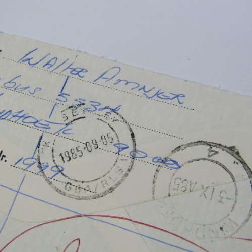 Registered mail cover from Windhoek SWA to Kimberley South Africa 3 September 1985
