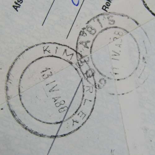 Registered cover from Gobabis SWA to Kimberley South Africa April 1980