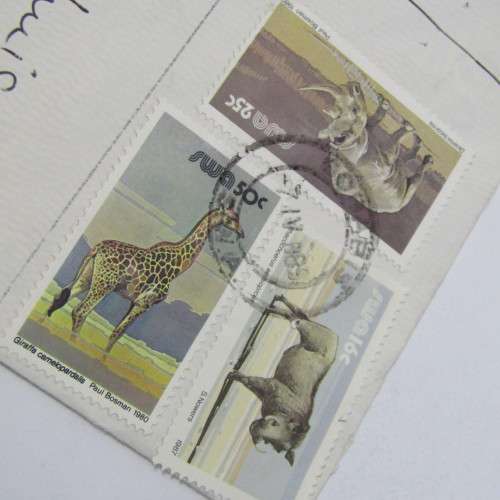South West Africa registered cover Grobabis 2 with cancellations on back