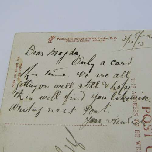 SA Union 1d on Post Card Rhodes Cancel