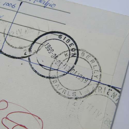 Registered Cover from Gibeon SWA to Kimberley South Africa 05 April 1989