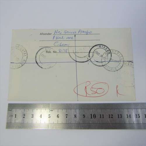 Registered Cover from Gibeon SWA to Kimberley South Africa 05 April 1989