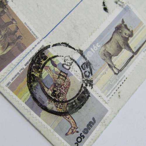South West Africa registered cover Grobabis 2 with cancellations on back
