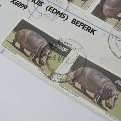 Registered cover from Gobabis SWA to Kimberley South Africa 1 June 1988