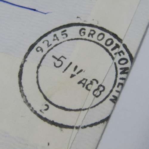 Registered Cover from Grootfontein SWA to Kimberley South Africa 06 April 1988