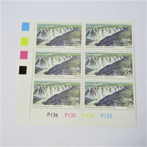 1976 SWA Water Supply Stamps SACC 304 305 - Set of control blocks