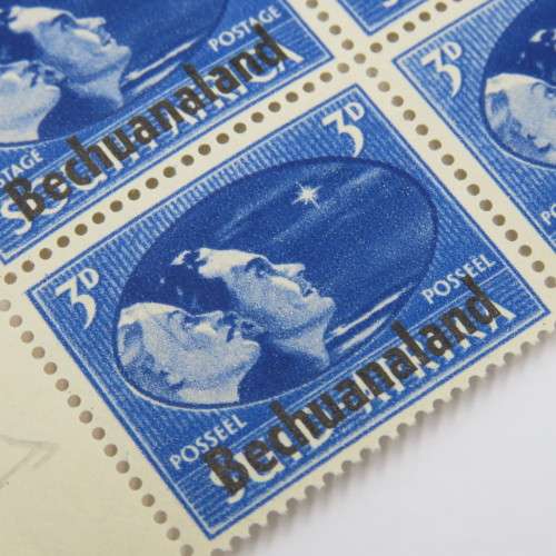 SACC 126 Bechuanaland Victory Stamps overprinted Bechuanaland block of 4