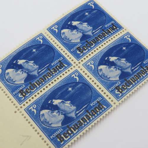 SACC 126 Bechuanaland Victory Stamps overprinted Bechuanaland block of 4