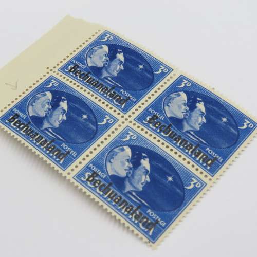 SACC 126 Bechuanaland Victory Stamps overprinted Bechuanaland block of 4