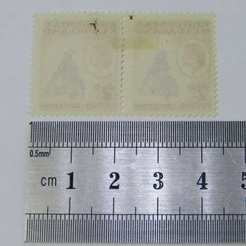 Block of 2 Rhodesia and Nyasaland SACC 20 mint stamps - hinged