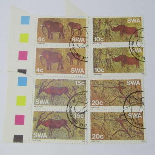 1976 Rehist. Rock Paintings SACC 291 - 294 Miniature Sheet