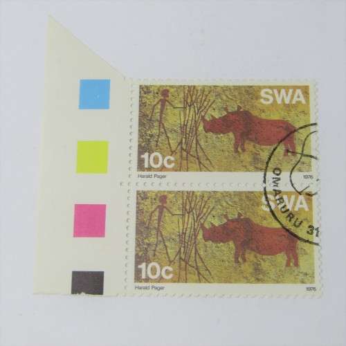 1976 Rehist. Rock Paintings SACC 291 - 294 Miniature Sheet