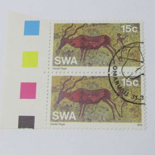 1976 Rehist. Rock Paintings SACC 291 - 294 Miniature Sheet