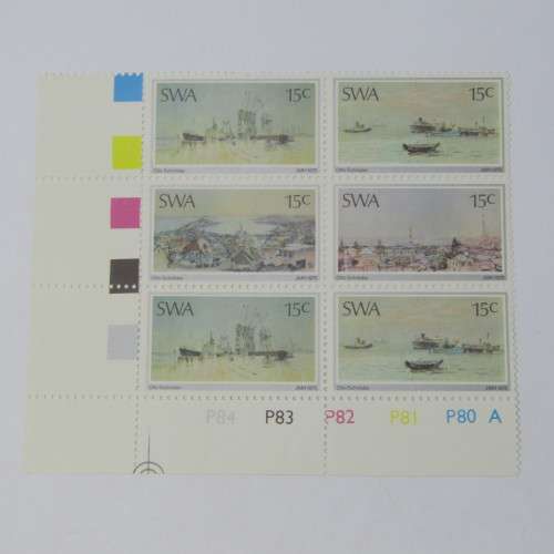 1975 Paintings By Otto Schroder SACC 286 -289 Control Blocks of 6
