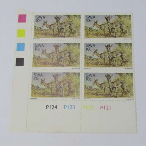 1976 Nature Conservation SACC 299 - 301 Set of Control Blocks of 6