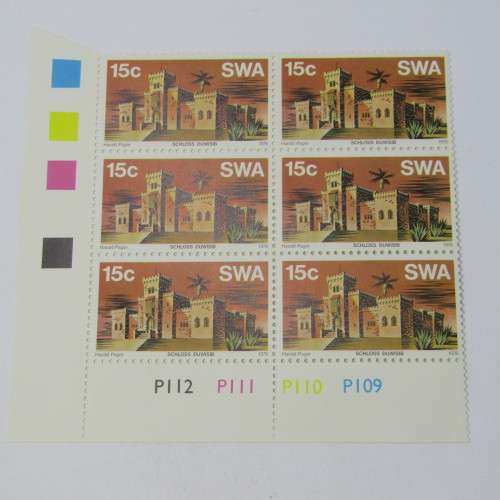 1976 Historic Castles SACC 296 - 298 Set of Control Blocks of 6
