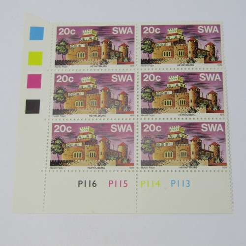 1976 Historic Castles SACC 296 - 298 Set of Control Blocks of 6