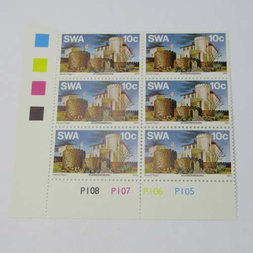 1976 Historic Castles SACC 296 - 298 Set of Control Blocks of 6