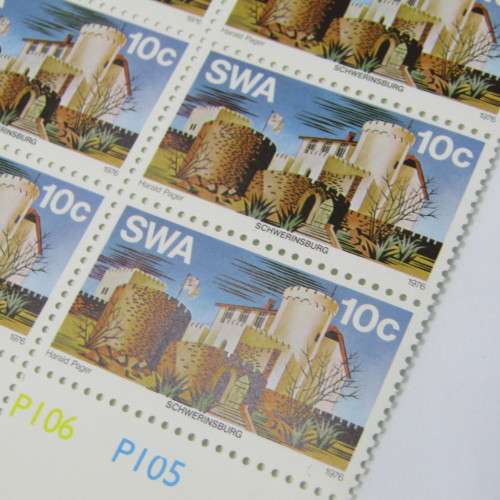1976 Historic Castles SACC 296 - 298 Set of Control Blocks of 6