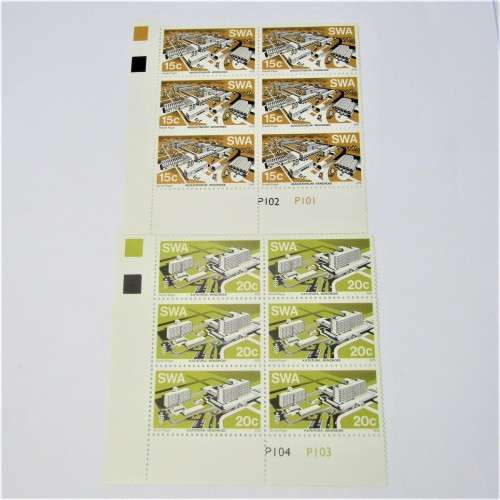 1976 Modern Buildings SACC 302 303 Set of Control Blocks of 6