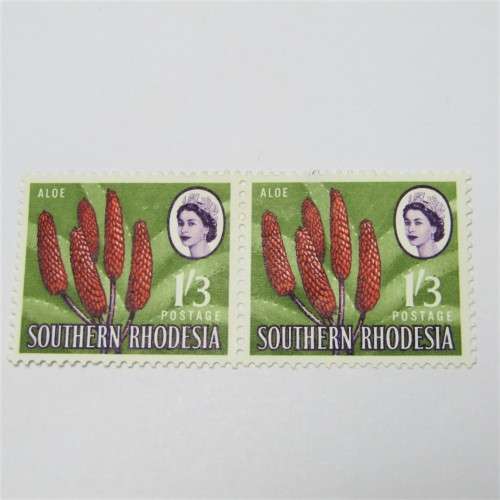 1964 Southern Rhodesia Definitive Issue Set of 2 mint stamps hinged SACC 102
