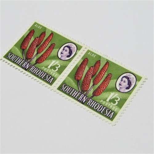 1964 Southern Rhodesia Definitive Issue Set of 2 mint stamps hinged SACC 102