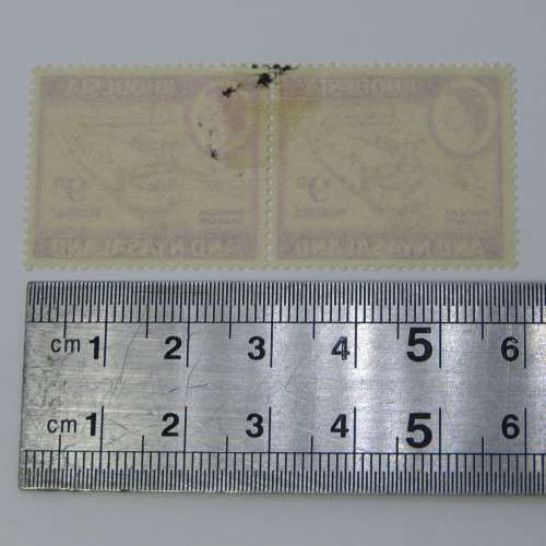 Lot of 2 Rhodesia and Nyasaland 1959 Definitive Issue SACC 25 mint stamps - hinged