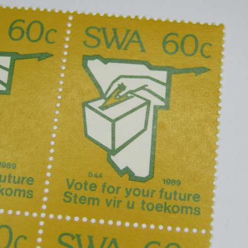 1989 UN Resolution SACC 533 Control Block of 4 hinged