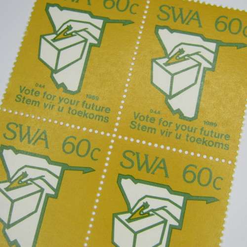 1989 UN Resolution SACC 533 Control Block of 4 hinged