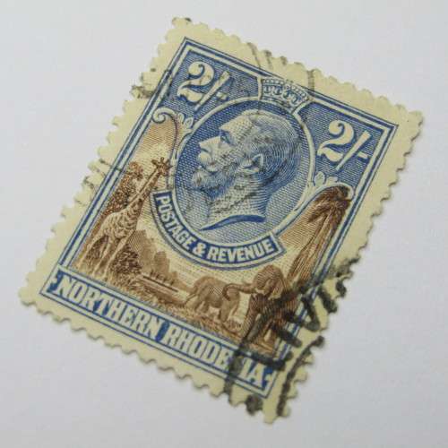 Northern Rhodesia Definitive issue SACC 10 used 2 penny stamp