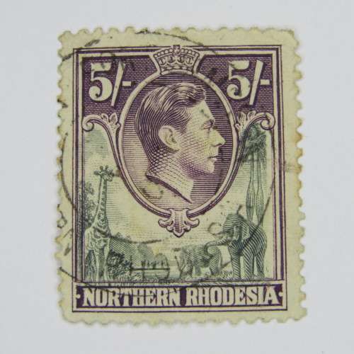 Lot of 3 Northern Rhodesia 1938 Definitive issue SACC 43 used 5 shilling stamps