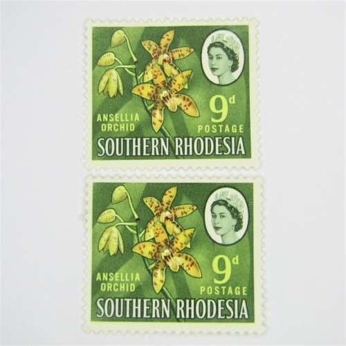 Southern Rhodesia 1964 Definitive issue. SACC 100 2 mint stamps hinged